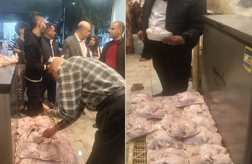 محل مصري يبيع كيلو الدواجن بجنيه واحد.. والسلطات تتدخل