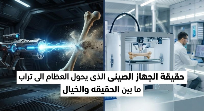 حقيقة “الجهاز الصيني الذي يحوّل العظام إلى تراب” | تحقيق علمي-صحفي بين الشائعة والواقع