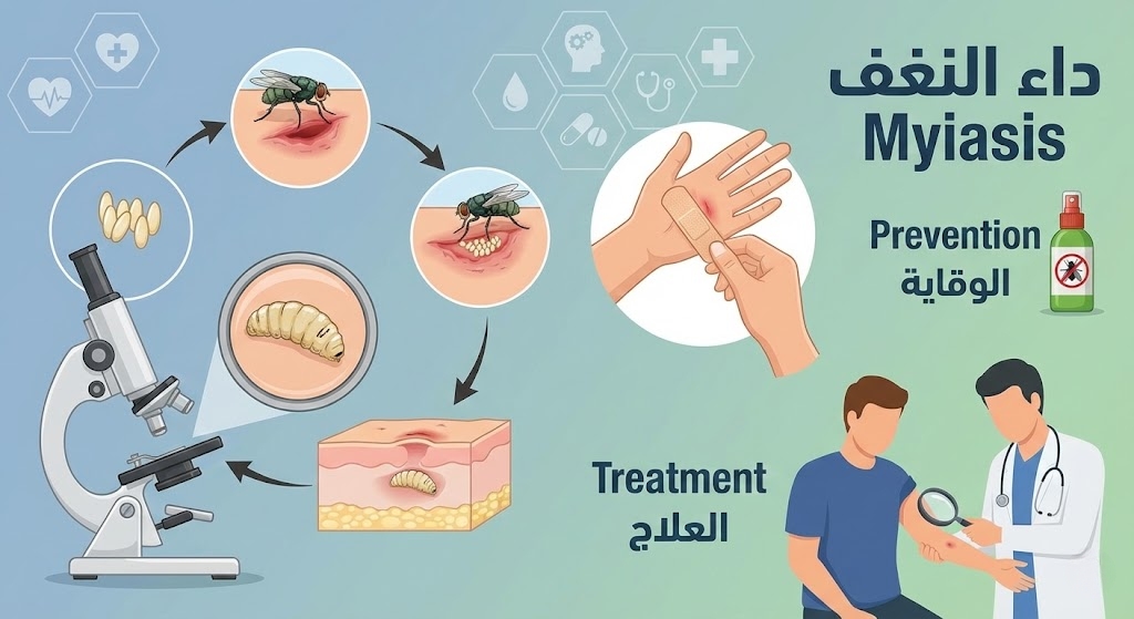 فيديو أول إصابة بداء النغف في المكسيك داء النغف بين العلم والطب.. الأسباب والمخاطر وطرق الوقاية والعلاج