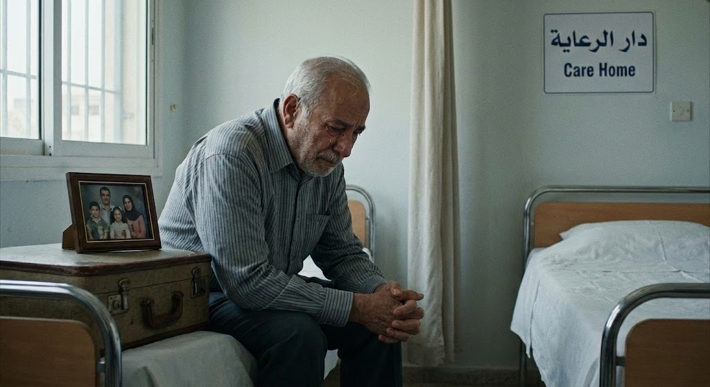 مقطع فيديو لشاب يترك والده في دار مسنين يفتح نقاشًا اجتماعيًا واسعًا