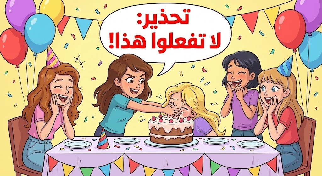 هزار بلا وعي قد يتحول إلى خطر حقيقي: لماذا يجب التوقف عن مزاح التورتة في أعياد الميلاد؟