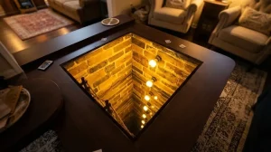 ترابيزة العمق الوهمي والمخيف.. ما هي طاولة الـ Infinity Mirror وكيف يتم تصنيعها خطوة بخطوة؟