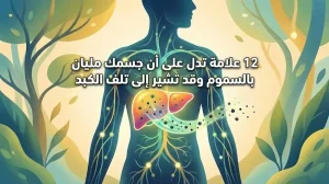12 علامة تدل على أن جسمك مليان بالسموم وقد تشير إلى تلف الكبد