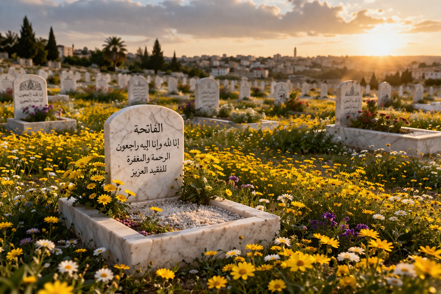 المقابر في غزة تزهر.. مشهد إنساني مؤثر يحكي قصة الأرض والذاكرة