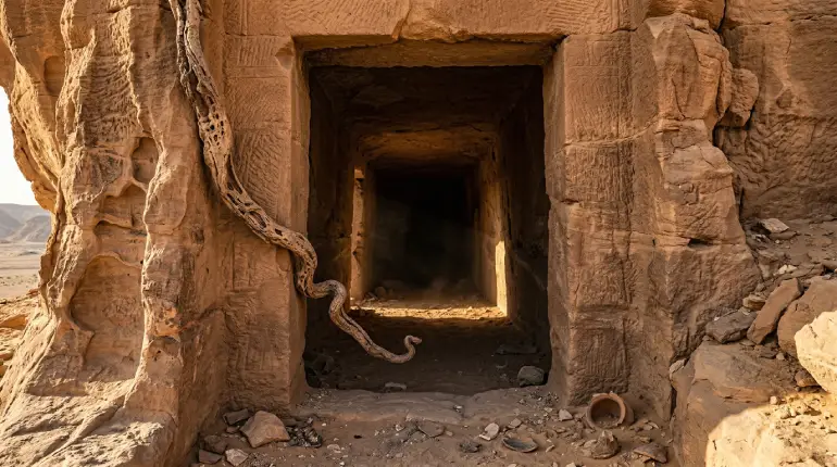 سر ثعبان بني سويف – حارس مقابر الفراعنة أم لعنة مدفونة تحت الأرض؟
