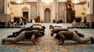 المؤمن القوي خير من الضعيف – تفاصيل تريند تمارين الضغط في صلاة التراويح بأمريكا