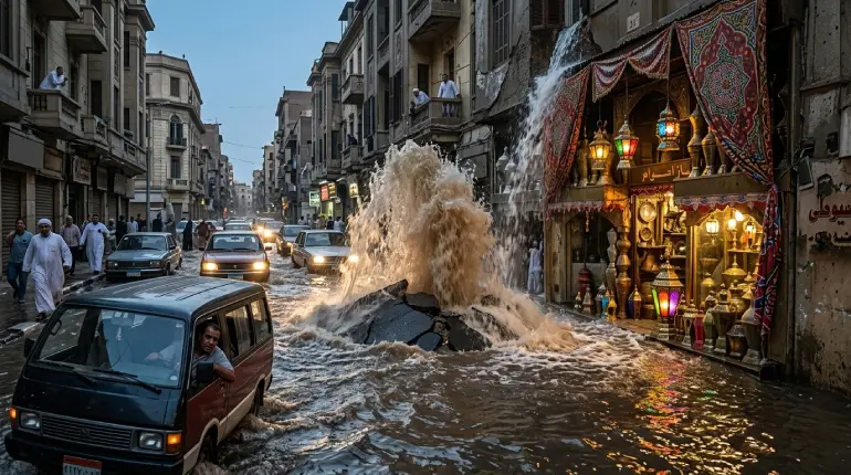 أزمة انفجار ماسورة مياه شبرا مصر: دليل شامل للتعامل مع أضرار البنية التحتية وتأمين الممتلكات