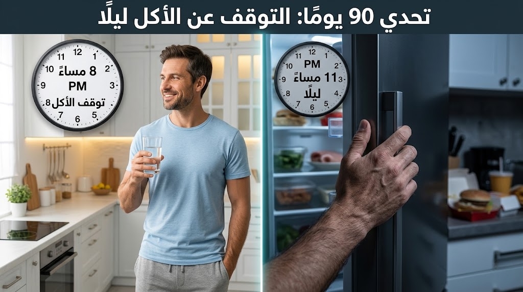 التوقف عن الأكل ليلًا 90 يومًا.. فوائد مذهلة للصحة