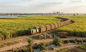 قطار القصب في قنا – حكاية عبور الديكوفيل بين المنازل في ختام الموسم 