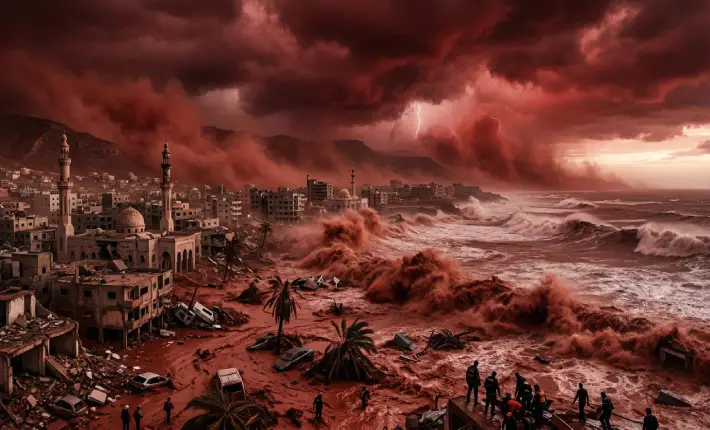العاصفة الدموية – حقيقة انتقال إعصار ليبيا المدمر إلى مصر وكيف نحمي أنفسنا؟