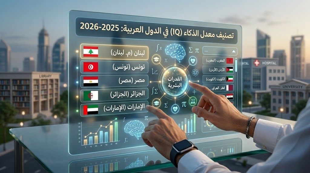 ليس كما تتوقع| ترتيب الدول العربية في معدل الذكاء يقلب المفاهيم..