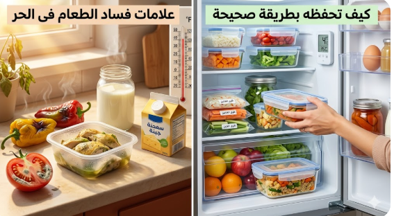 علامات فساد الطعام في الحر وطرق حفظه الصحيحة