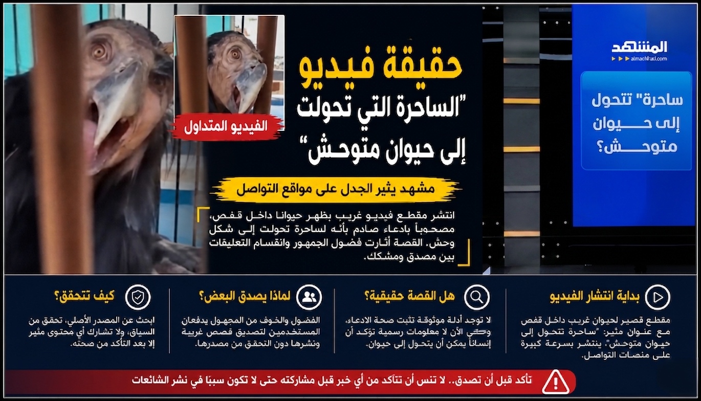 حقيقة فيديو “الساحرة التي تحولت إلى حيوان متوحش”.. مشهد يثير الجدل على مواقع التواصل