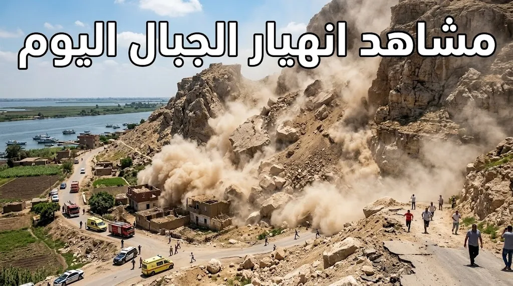 مشاهد انهيار الجبال اليوم تشعل مواقع التواصل وتفتح باب التساؤلات حول علامات الساعة الكبرى