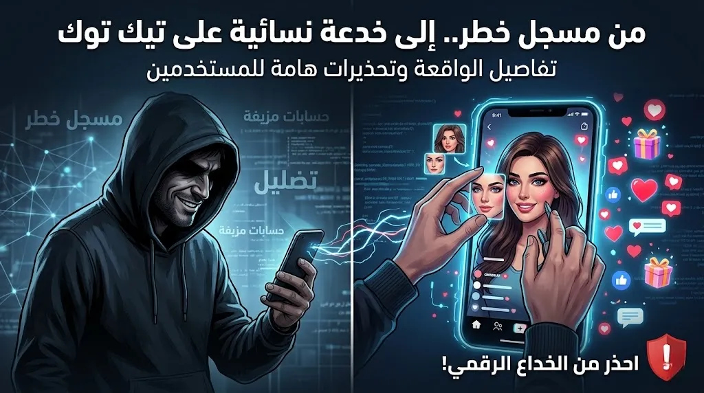 مسجل خطر يتحول إلى امرأة لخداع متابعي تيك توك.. تفاصيل الواقعة وتحذيرات مهمة للمستخدمين