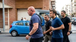 في مشهد يعكس أجواء الأمان  ..  الرئيس الفرنسي يمارس الرياضة في شوارع الإسكندرية