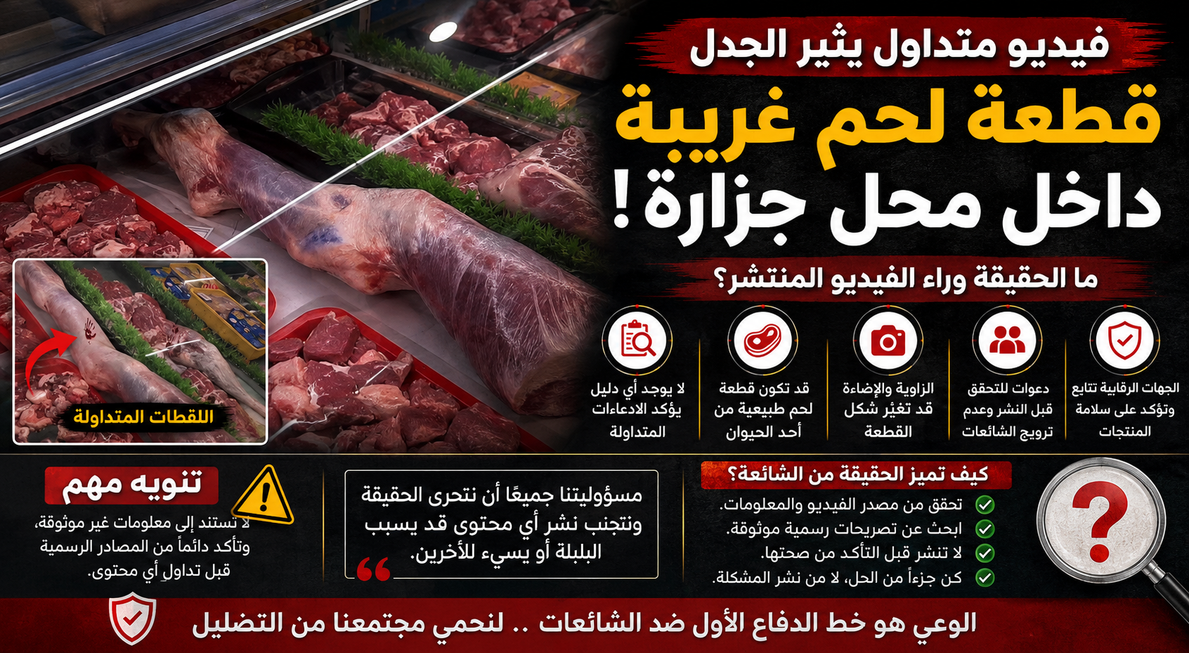 فيديو متداول داخل محل جزارة يثير الجدل.. بين الحقيقة وسوء الفهم