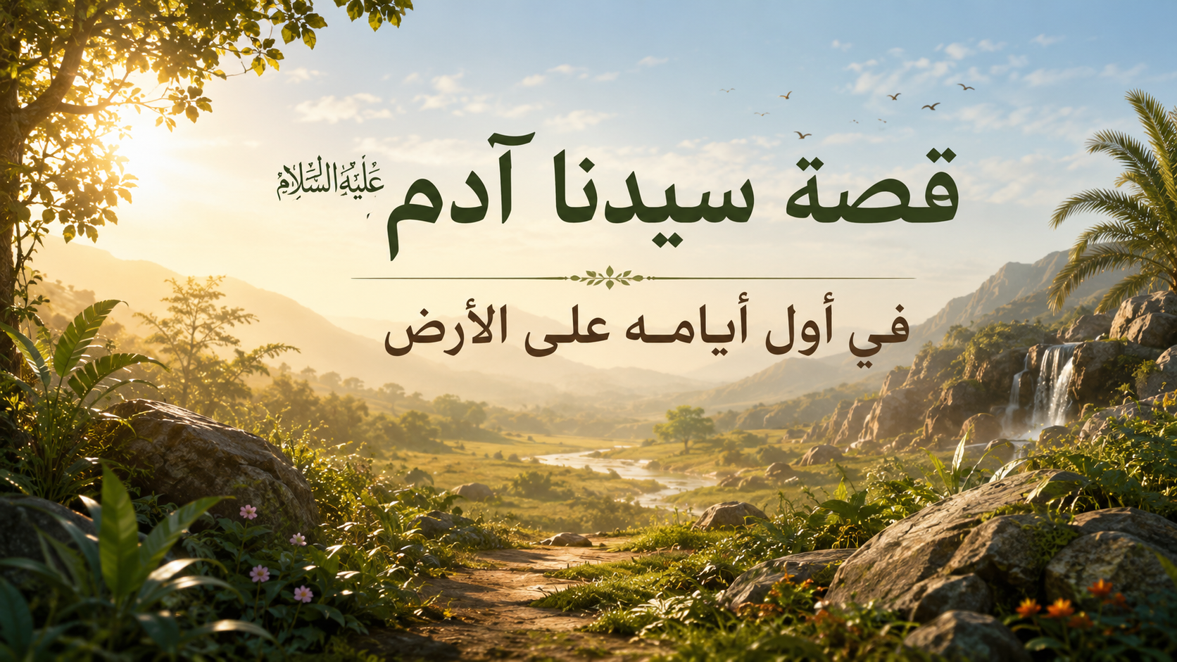 قصة بداية حياة سيدنا آدم عليه السلام على الأرض بعد الهبوط من الجنة