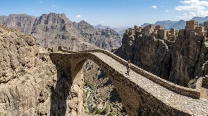 أسرار جسر شهارة التاريخي.. كيف بُني أول جسر عربي معلق بين الجبال