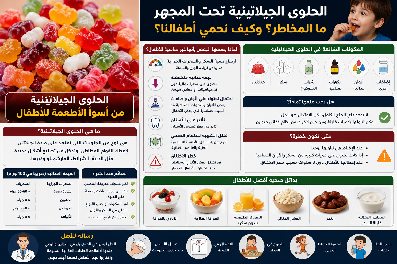 الحلوى الجيلاتينية تحت المجهر.. هل تعد من أسوأ الأطعمة للأطفال؟ وما الذي يجب أن يعرفه الآباء؟
