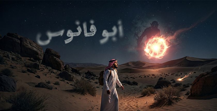 فيديو يظهر الشكل الحقيقي للجن ظاهرة أبو فانوس المرعبة في الصحراء