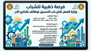 فرصة ذهبية للشباب وزارة العمل تفتح باب التسجيل لوظائف بالخارج الآن
