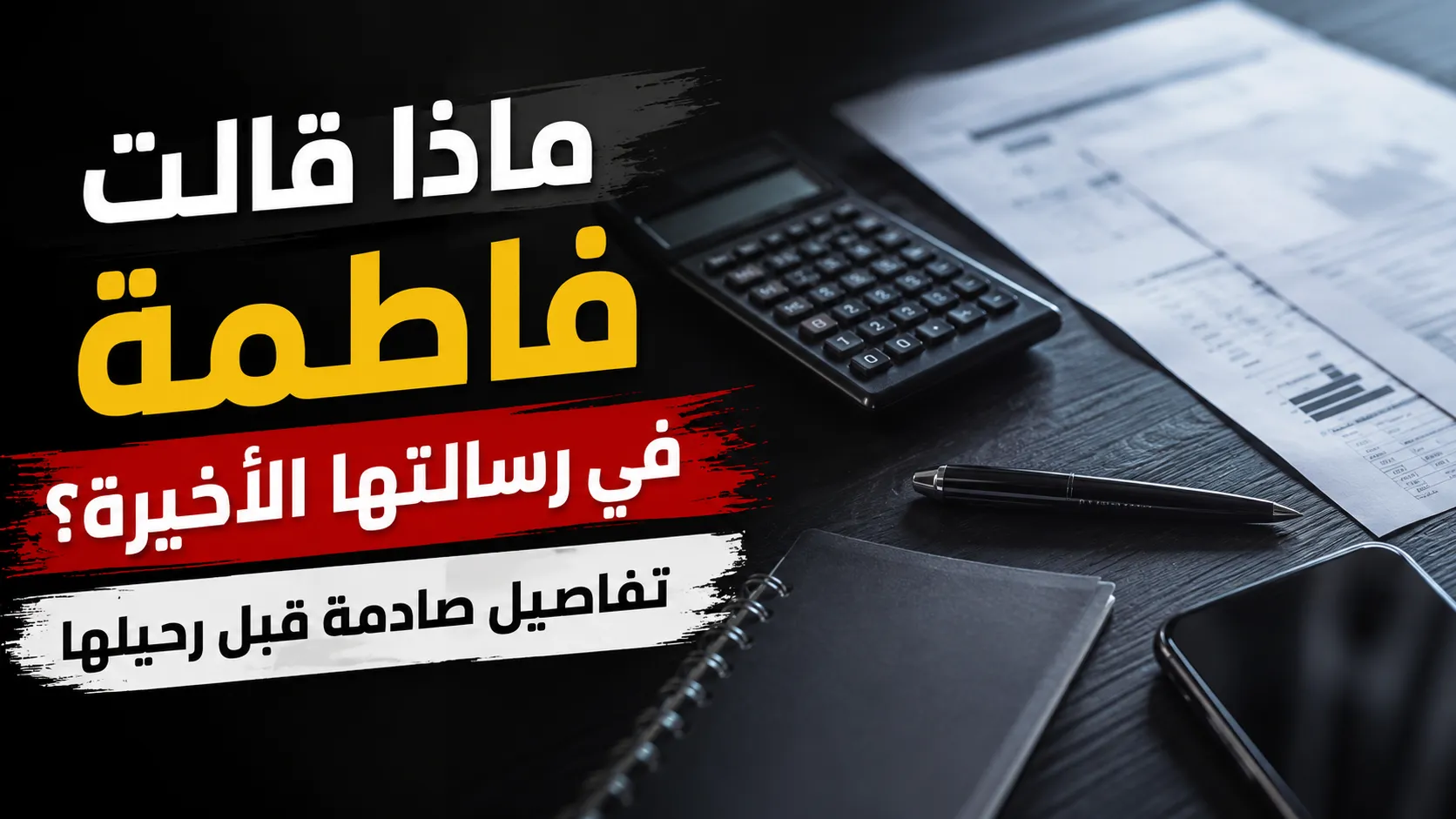 ماذا قالت فاطمة في رسالتها الأخيرة؟ تفاصيل صادمة قبل رحيلها