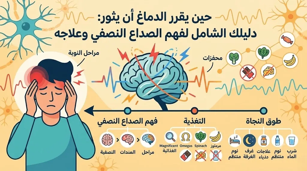 ثورة الدماغ الدليل الشامل لفهم الصداع النصفي وعلاجه