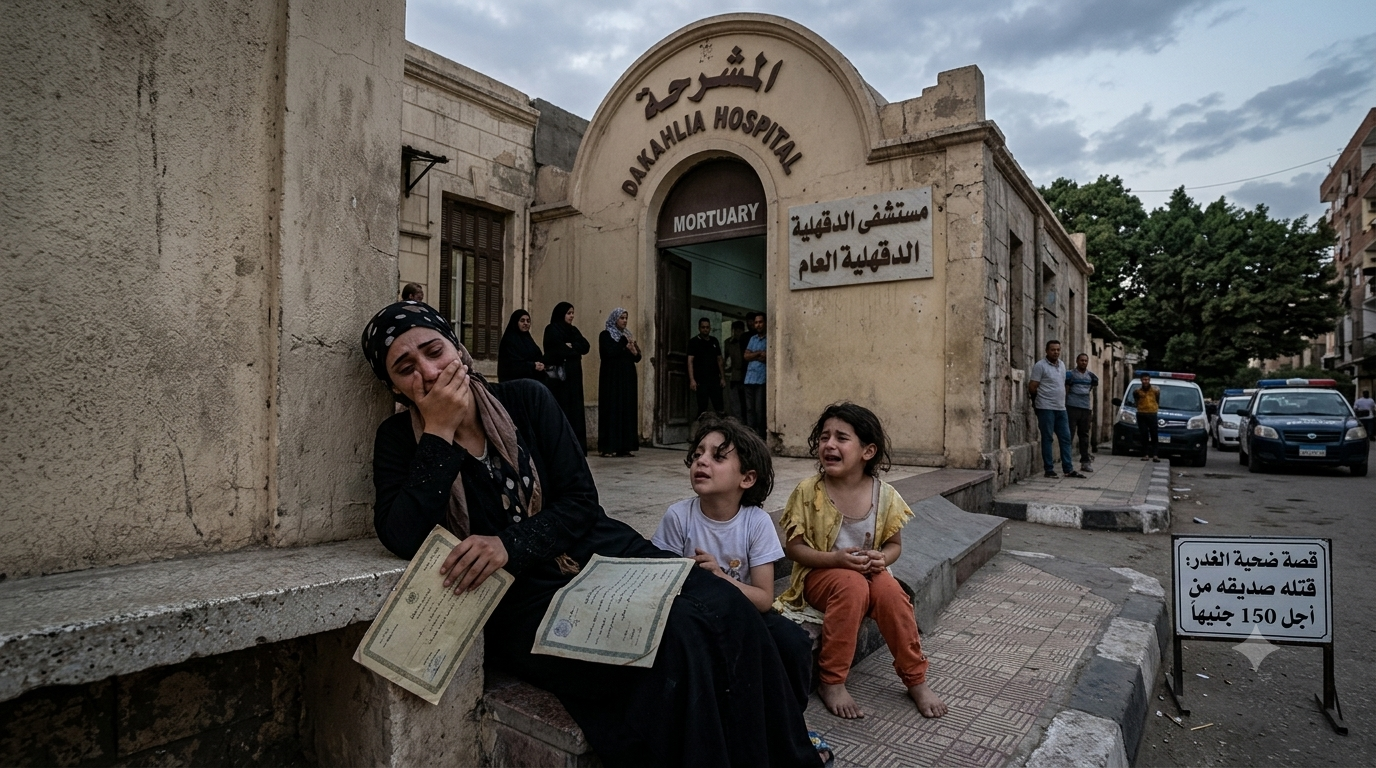 قصة ضحية الغدر في الدقهلية.. تفاصيل مأساوية وراء مقتل شاب بسبب 150 جنيهاً وانهيار أسرته أمام المشرحة