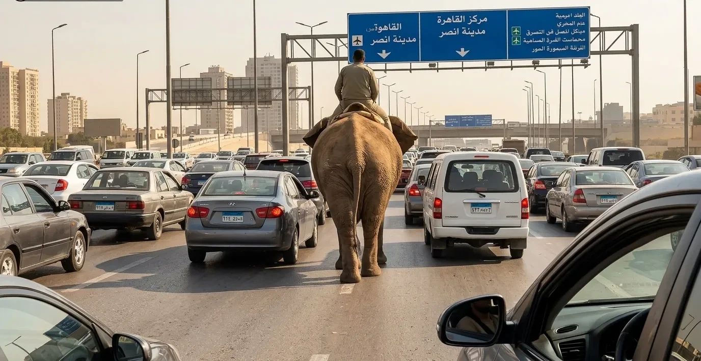 فيل في قلب الزحام لغز المحروسة الذي لا ينتهي ابدا