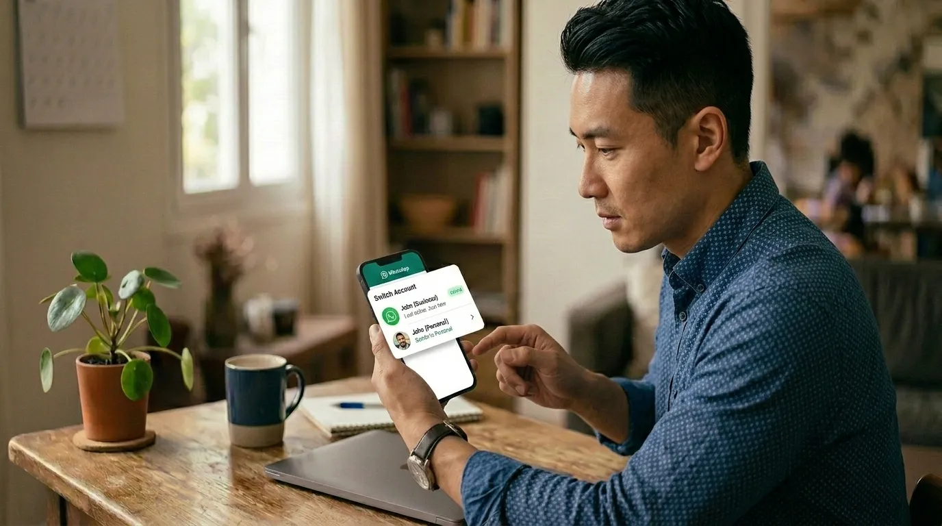 طريقة تفعيل ميزة تعدد الحسابات في واتساب لفتح رقمين على تطبيق واتساب واحد