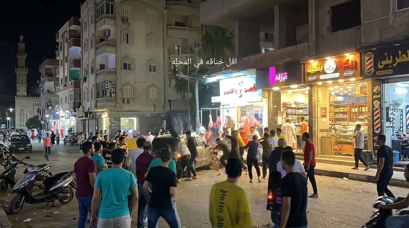 صدمة في شوارع المحلة الكبرى مشاجرة عنيفة تثير الجدل