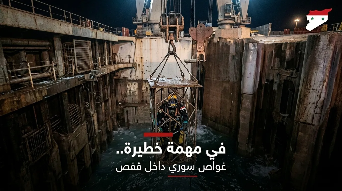 فدائي تحت الأمواج غواص سوري يواجه الموت لإنقاذ سد الفرات من الفيضان