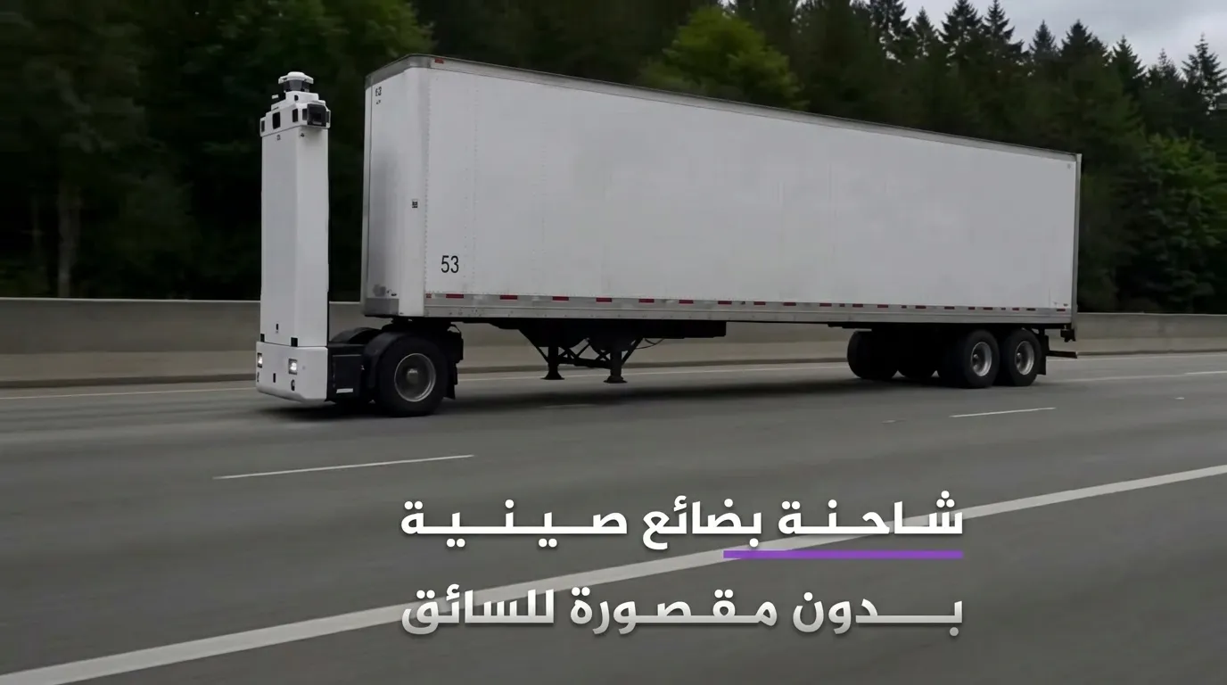 ثورة في عالم النقل شاحنة بضائع صينية بدون مقصورة