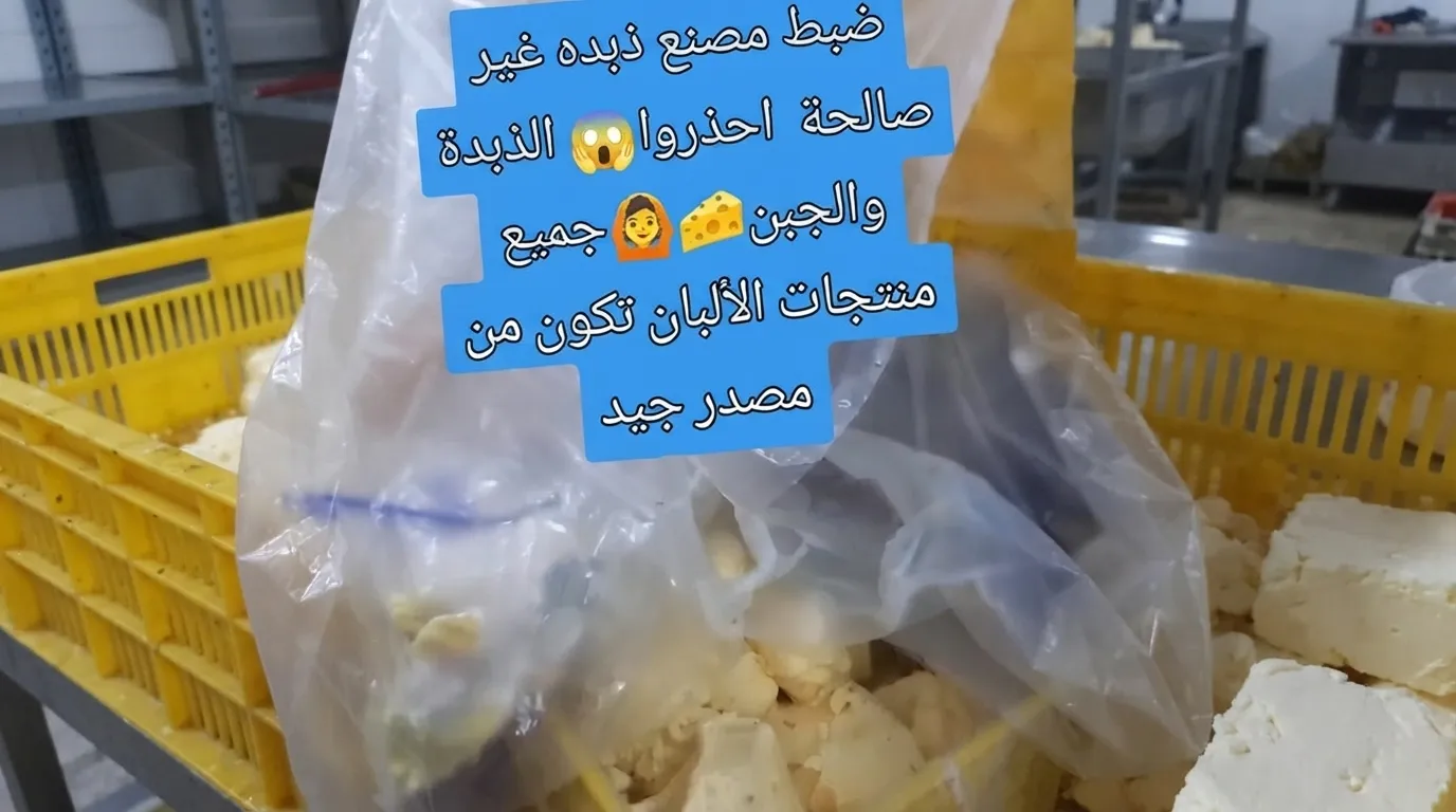 صادمة ضبط مصنع لإنتاج زبدة وجبن غير صالحة للاستهلاك الآدمي