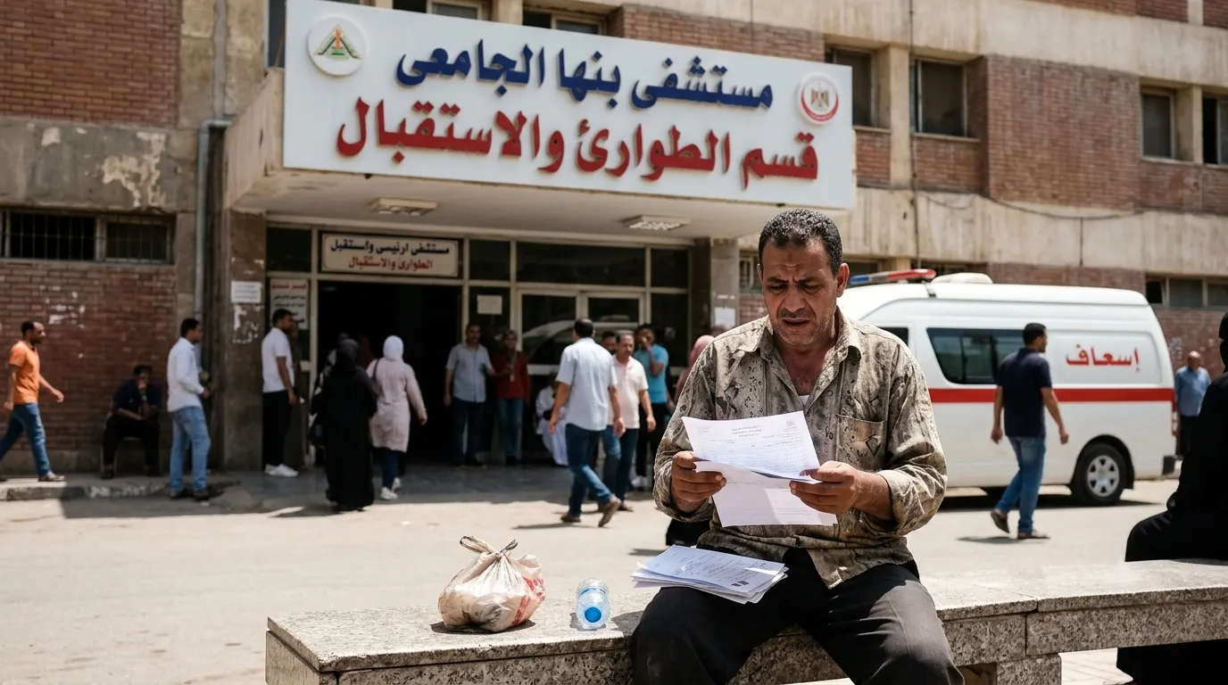 نقل طفل طوخ للمستشفى لتلقي العلاج بعد تعرضه للاعتداء