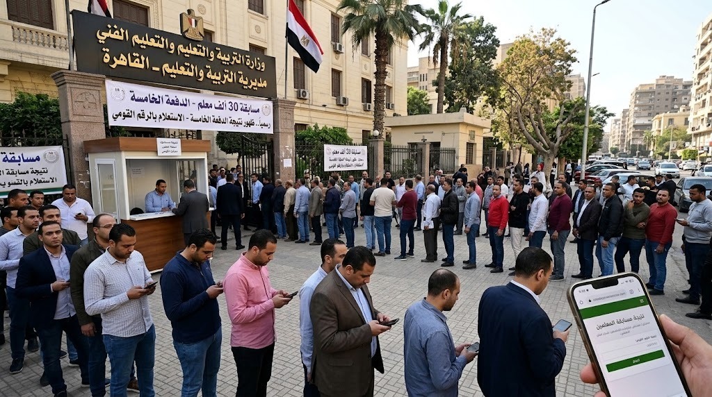 رسميًا.. ظهور نتيجة الدفعة الخامسة من مسابقة 30 ألف معلم والاستعلام بالرقم القومي